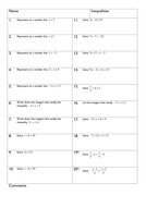 Hw Solving Linear Inequalities By Tristanjones Teaching Resources