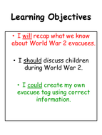 Evacuee Tags and WW2 Evacuee Poem | Teaching Resources