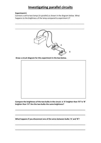 Series and parallel circuits | Teaching Resources