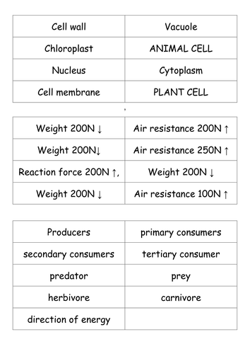 ks3 science general revision activity teaching resources