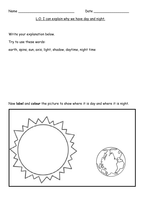 Day and Night science worksheets (differentiated) by Gorgon10 - UK