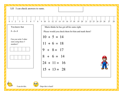 using inverse operations to check answers teaching resources