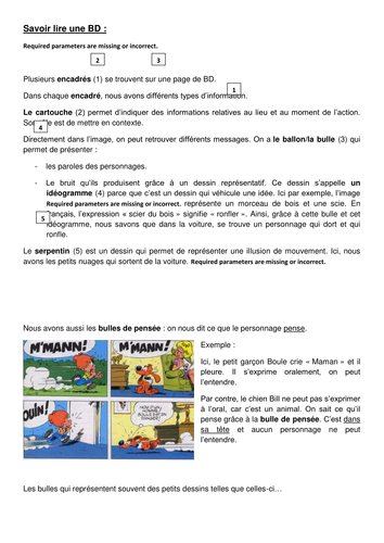 How to read a BD / French Comic Book | Teaching Resources