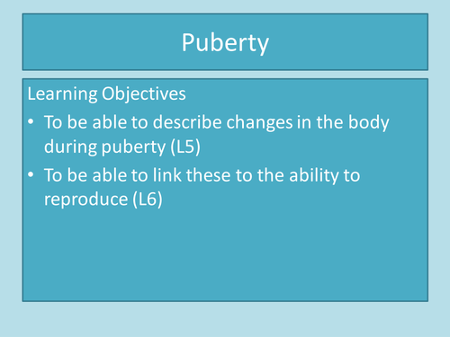 puberty & body's changes powerpoint | Teaching Resources