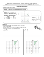 REFLECTION worksheet | Teaching Resources