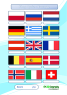 Flag quiz - Europe | Teaching Resources
