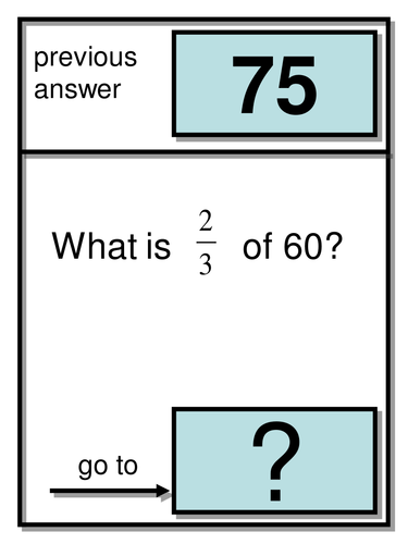 treasure hunt fraction amount.ppt