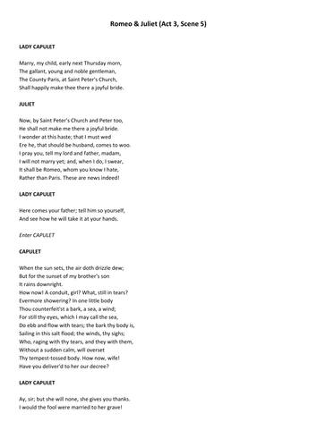 Shakespeare's Language | Teaching Resources