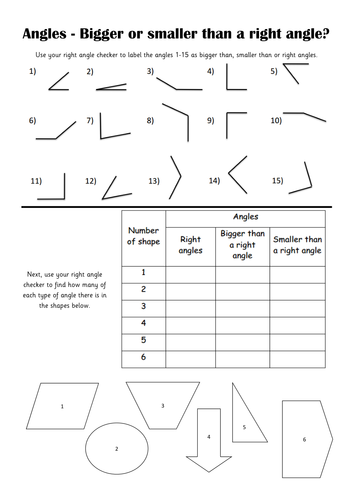 year 3 comparing angles teaching resources