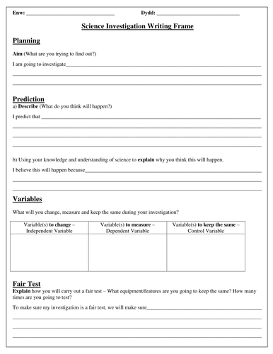 Scientific Experiment Template