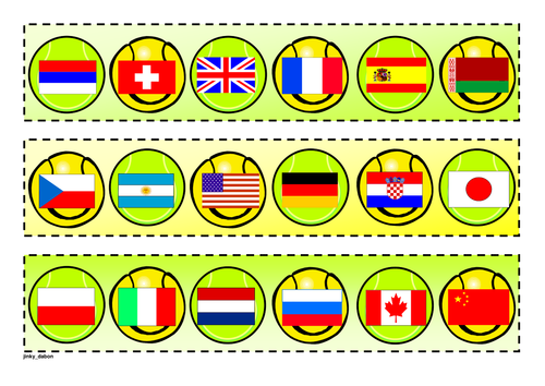 Wimbledon 2013 cut-out border