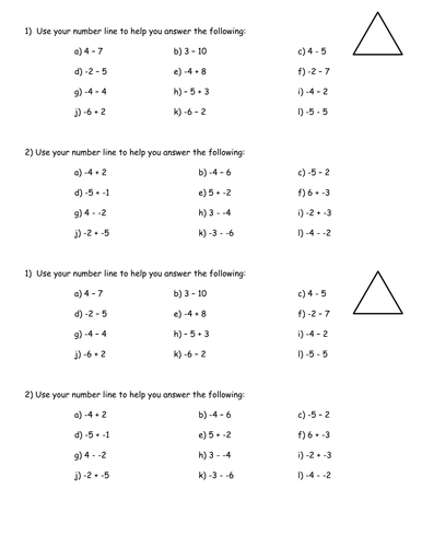 differentiated-negative-number-worksheets-teaching-resources
