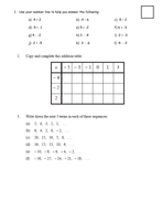 Differentiated negative number worksheets by jhofmannmaths - Teaching