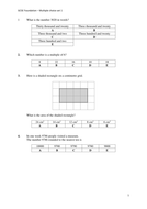 Multiple Choice Questions: Foundation GCSE Maths | Teaching Resources
