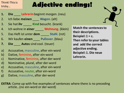adjective-endings-teaching-resources