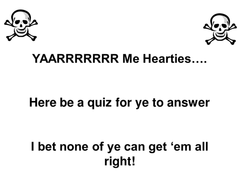 Bearings pirate quiz - plenary.ppt