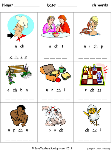 ch phonics worksheets teaching resources