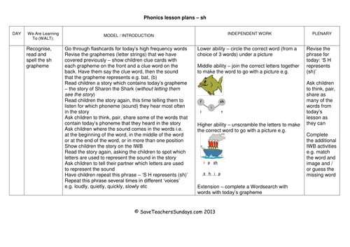 sh-phonics-lesson-plan-worksheets-and-activities-teaching-resources