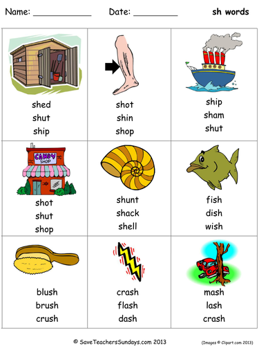 sh phonics lesson plan worksheets and activities teaching resources