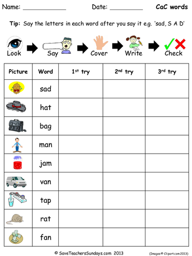 Spelling Ideas For Year 1