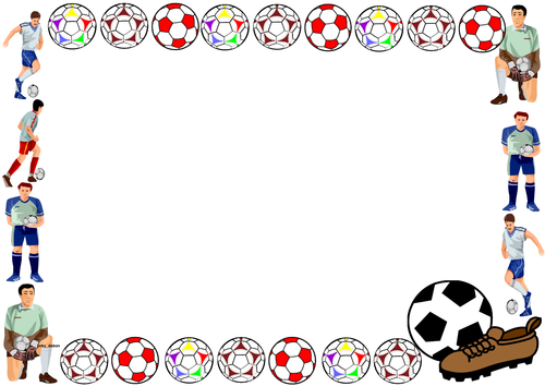 Football Themed Lined paper and Pageborders | Teaching Resources