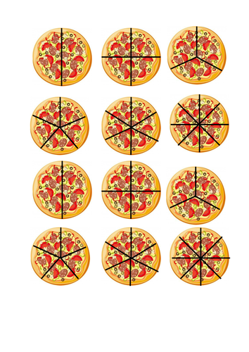 Fraction Pizzas | Teaching Resources