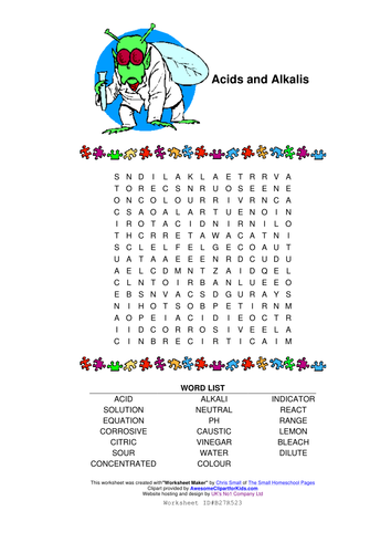 ks3 science wordsearch printable worksheet teaching resources