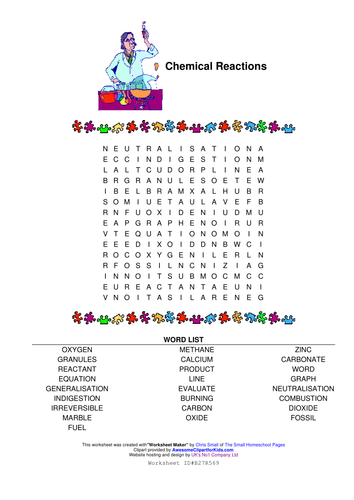 ks3 science wordsearch printable worksheet teaching