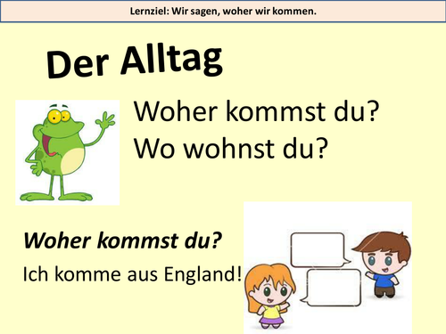 a presentation in german