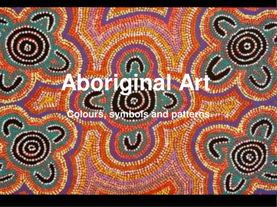 Aboriginal Art Colour Symbols and Pattern by