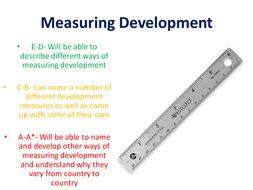 Development indicators | Teaching Resources