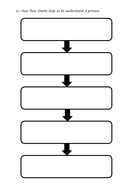 Simple flow chart template | Teaching Resources