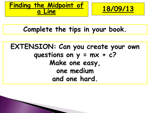 20.09.13 Midpoint of a line and revision guide.pptx