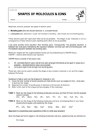 Molecular shapes and Geometry Worksheet | Teaching Resources