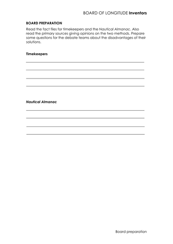 Pitch to the Board - Board Preparation | Teaching Resources