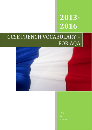 Aqa gcse french coursework deadline