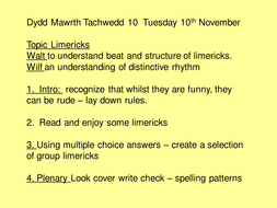 SOME POETRY AND LIMERICK RESOURCES | Teaching Resources