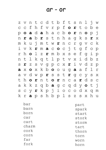 A SELECTION OF PHONIC WORDSEARCHES | Teaching Resources