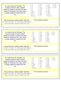 sampling gcse data Resources Statistics     TES Techniques Sampling GCSE