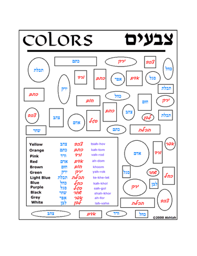 Colours Worksheet | Teaching Resources