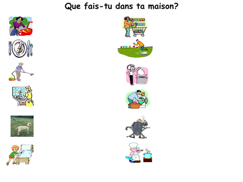 Chez Moi Chores In French Teaching Resources 6239