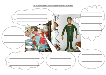 traction man comics and speech and thought bubbles by