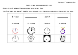 time worksheets teaching resources