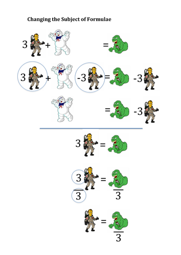 Rearranging Formulae (various worksheets) by mej ...