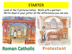 protestants catholics differences teaching prot rc tes resources