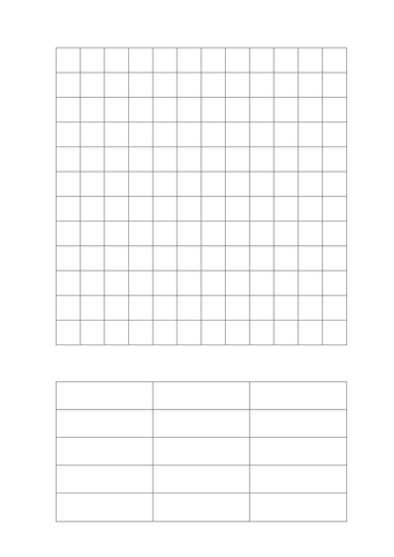 blank wordsearch grid teaching resources