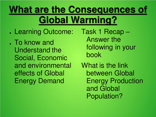 Effects Of Global Warming Ppt