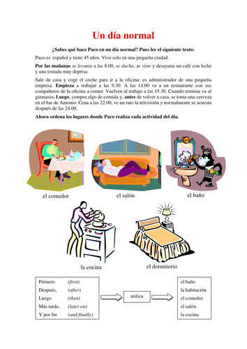 La Rutina Daily Routine In Spanish Teaching Resources 4672