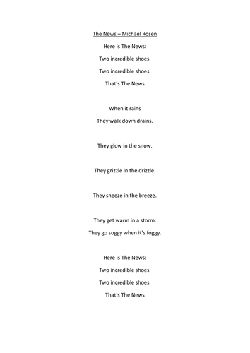 Poetry for Year 8 SEN level 1-3- SOW and resources | Teaching Resources