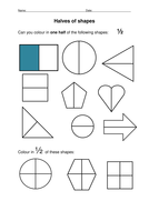 Halving shapes by stevm117 - Teaching Resources - Tes